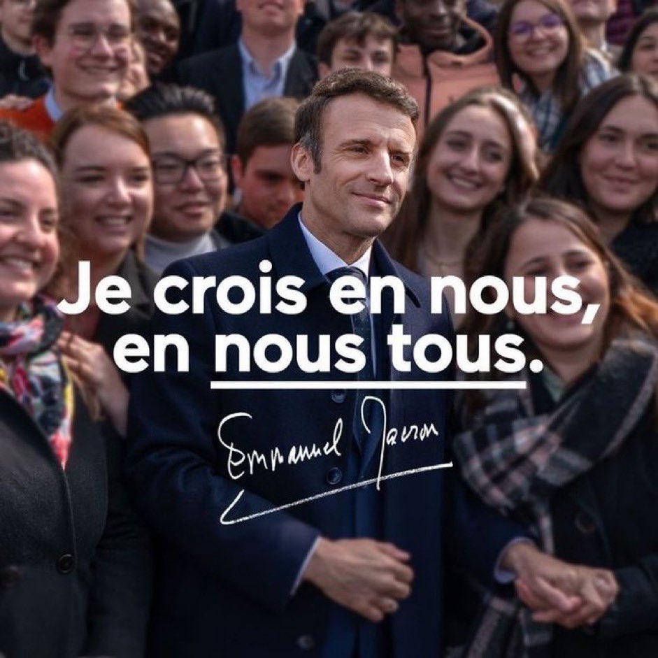 Nous sommes de ceux qui pensent que la réussite est le résultat de l’effort. 
Nous sommes #EnsembleAvecEMacron « pour le meilleur et pour le pire »
Comme lors d’un mariage, on ne lâche pas dès la première difficulté, on trouve des solutions. #NousTous 
#FierteNationale #TeamEM 💪