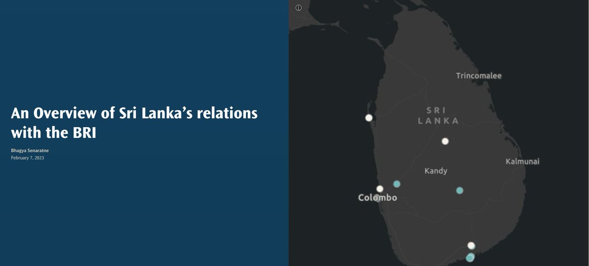 CGA BRI Talk Series | An Overview of Sri Lanka’s relations with the BRI An interview with Admiral (Prof.) Jayanath Colombage. Interviewed by @BhagyaS13 Read the interview: storymaps.arcgis.com/stories/aa049b…