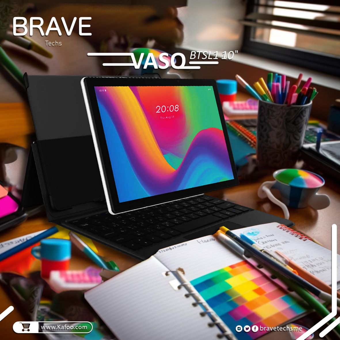 bravetechsme's tweet photo. دقة الألوان وصفاء #الشاشة 
يفرق في كل لحظة مع #تابلت بريف
متوفر الان عبر #كفو 
https://t.co/GHF8ffAUJm https://t.co/5UHV0ZAZU2