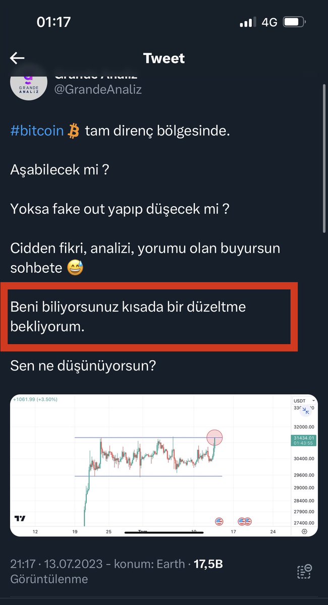 GrandeAnaliz's tweet photo. Ben bildimcilik oynayacak değiliz dostlarım.

Tekrar söylüyorum artık ciddi süreçteyiz.

Biraz burayı boşladık diye eksiklik olmasın.

Ben #bitcoin için 31.400 den beri düzeltme bekliyorum.

He yukarı kırıp 32.7k lere gidebilir miydi ?

Bir ihtimal.

O yüzden ne düştü diye ben bildim derim. Ne kesin konuşup sizleri yanıltırım.

Şuan emin olabileceğimiz birşey var.

Altcoinler ucuz ve daha da ucuzlayarak alım fırsatları verecek.

Ha 31.4 den düşmüş ha 32.7 den.

Planını yap parça parça topla.

🙏🏻