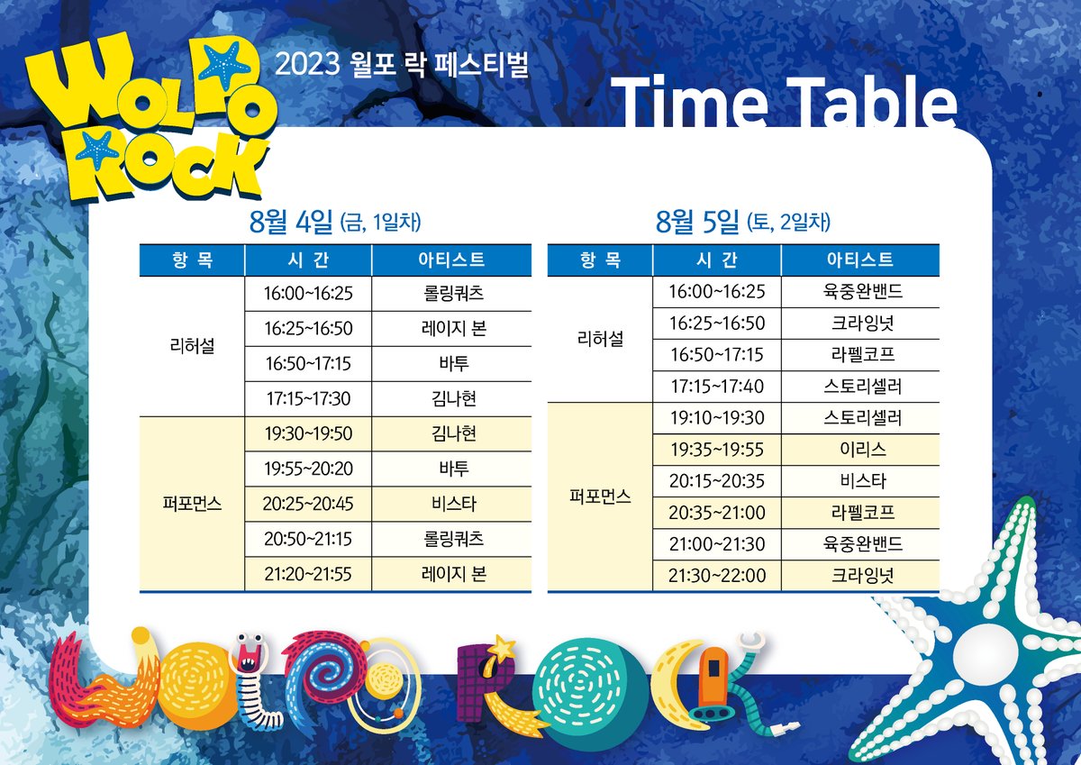 Rolling_Quartz's tweet photo. ** 포항에서 만나요 ^^
장소 : 포항 월포해수욕장 (특설무대)
날짜 : 2022.08.05 금 08:50PM
가격 : 무료

** See you in Pohang :)
- Special stage at Wolpo Beach in Pohang-si
- 2023.08.04 FRI 08:50PM KST
- Free

💎❤️👑
#Pohang #WolpoRockFestival 
#RollingQuartz #Diadem https://t.co/ktyRLG8ZJH