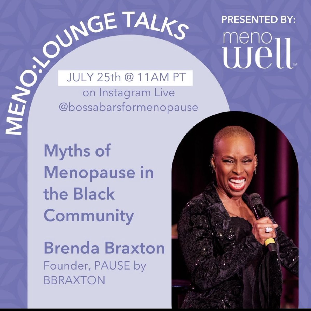 bbraxtonact2's tweet image. We’re finally having that much needed conversation about #Menopause! Join me and @juliegordonwhite TODAY!! 11:00PT. 2:00EST JOIN THE CONVERSATION ##menopause #womenshealth #womenofacertainage #bossabarsformenopause #menopausesubscriptionbox #sexyover60 #sexyover50 #sexyover70