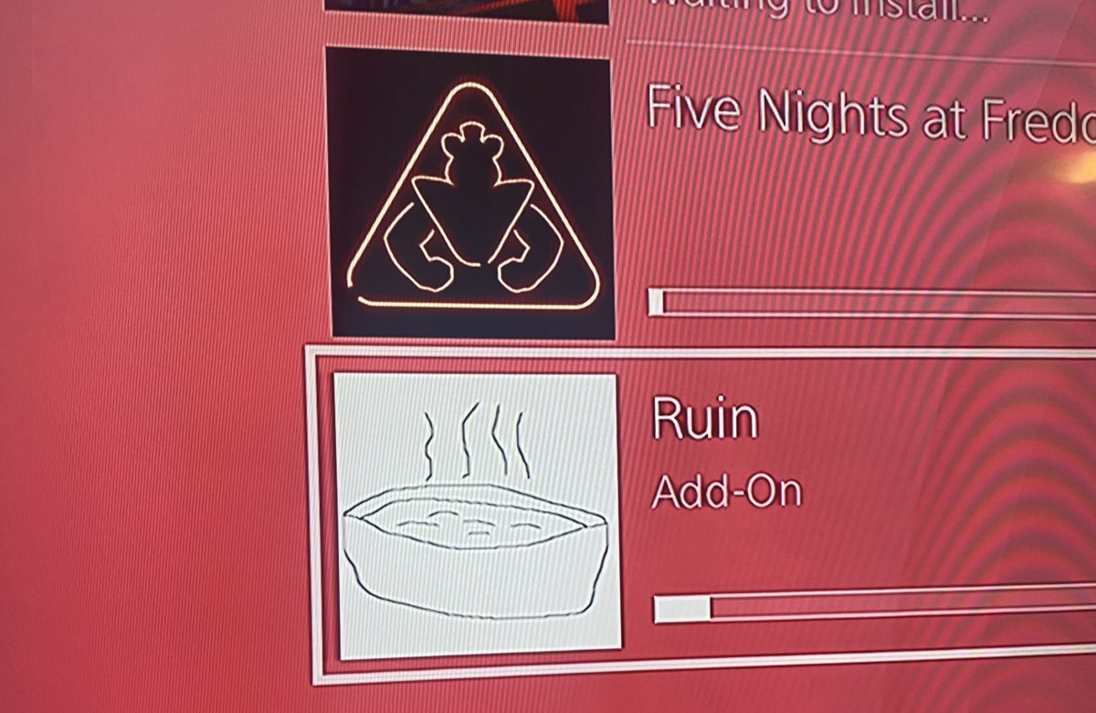 willclean4levi's tweet photo. Just downloading Fnaf security breach and ruin dlc and had this for the dlc photo?? Lmao #fnaf https://t.co/D0dbBT2zhb