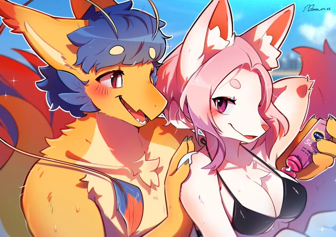 #委託 #Commission  還真的沒收過讓我畫我跟另一伴的委託XD 我沒有偷畫爽圖R這真的是委託啦