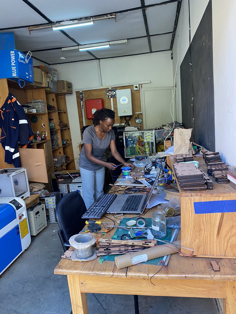 KobusingeRose1's tweet photo. I visited @MeshPowerRW ,amazing work done by Richard Mori&amp;team.Disruptive sustainable&amp;clean energy smart tech including electric vehicles,electric charging,’smart Gas’,electric&amp;solar cooking &amp;mini grids.I spoke with the CEO regarding the mini grid in Kakuma refugee camp in Rwanda https://t.co/OdJirtgl5l