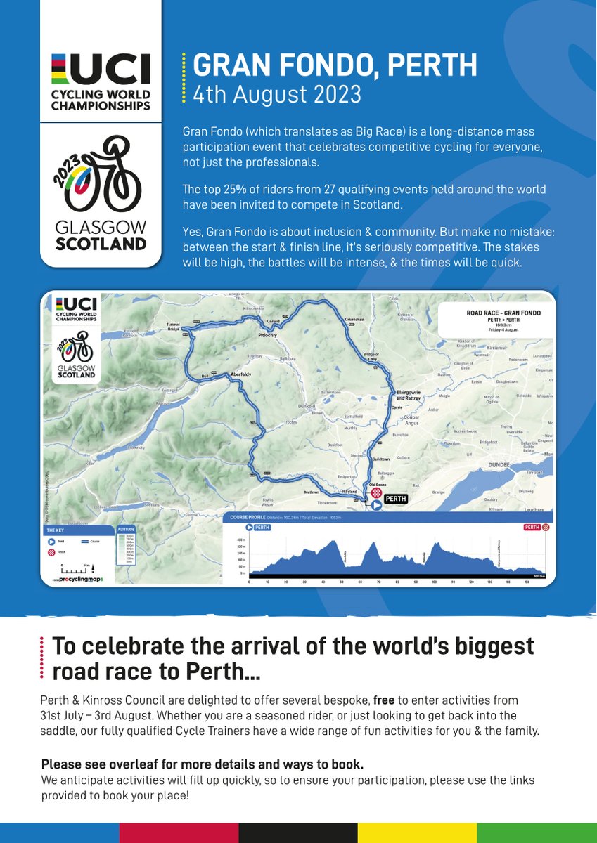 Ibike_CommPKC's tweet photo. Come along and join in some cycling activity between the 31st July and 3rd August, see flyer for more info. 

https://t.co/4JKdXjqWgg https://t.co/qakGdkaVZP
