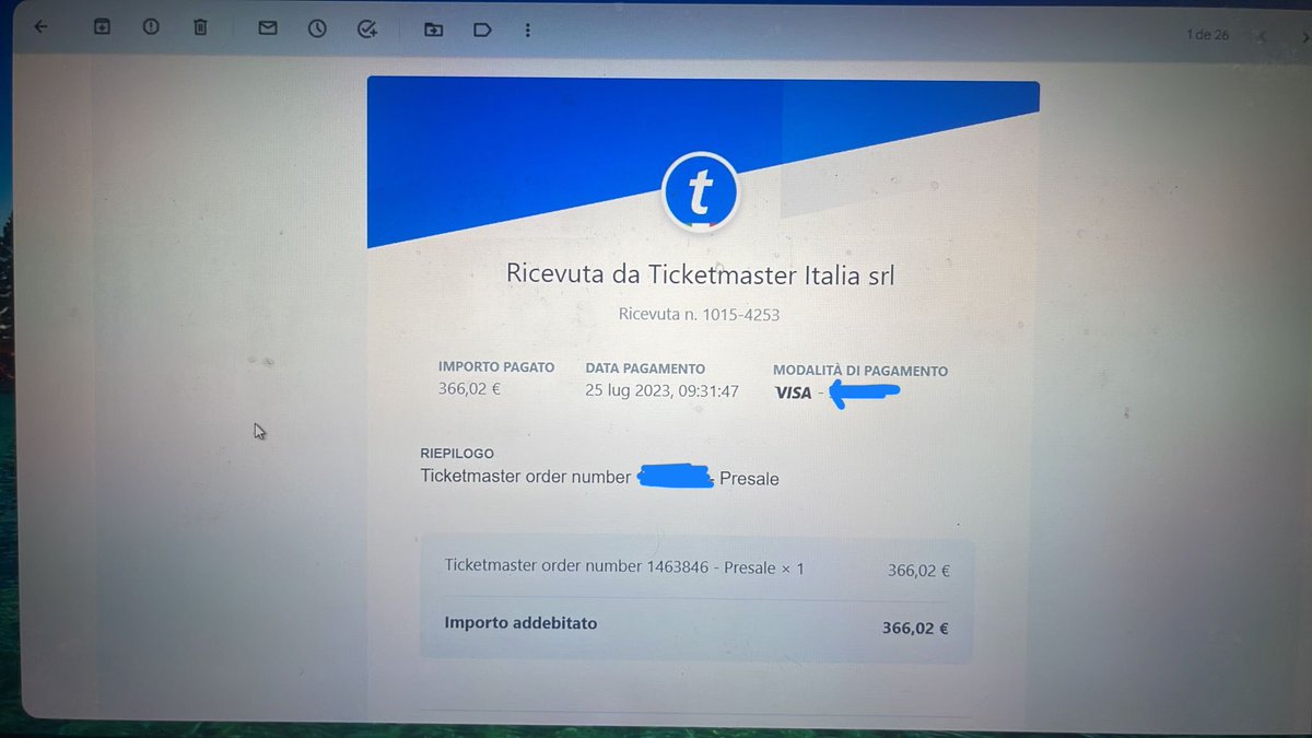 ainoamarinn's tweet photo. @jmnglssy @adplme @Joan_27c yo tengo un email de confirmación de la primera, pero en ticketmaster me sigue saliendo cancelado ns que hacer https://t.co/GFr6xRsZDf