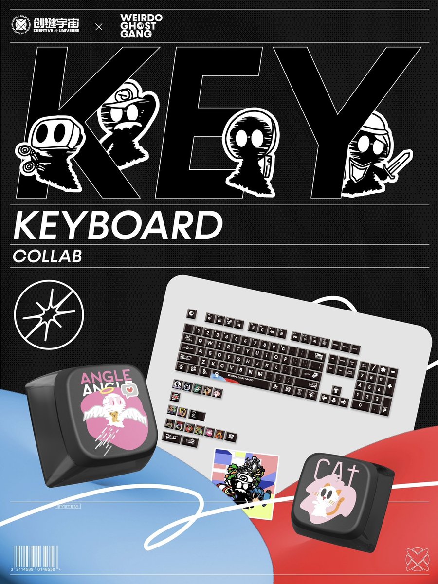 🎉 NEW RAFFLE ALERT🎉 
😊 To celebrate the new Metobadge released by <a href="/WeirdoGhostGang/">Weirdo Ghost Gang</a>, we are running a merch #raffle for all WGG MetoBadge holders!

🌻Rewards: WGG Co-branded Keyboard Keycap x 1
🔴 Entry: LilGhost NFT holders and this post retweeters can claim your WGG Badge to