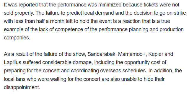 bzai20's tweet photo. No way. It says here Super Stage is Cancelled
[단독] 산다라박 마마무+ 케플러 라필루스, 필리핀 K-POP 콘서트 결국 ‘무산’ (출처 : 전자신문 | 네이버 TV연예) https://t.co/uPPhAW72nk https://t.co/pXYOrdIbuE