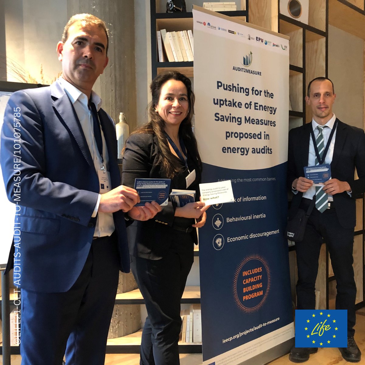 LIFEprogramme's tweet image. Meet 1 of the innovators in the 🇪🇺 #SmartEnergyCluster

⚡️The #LIFEproject AUDIT-TO-MEASURE introduces   a faster, more efficient way to implement energy saving measures proposed by energy auditors!

Read more👉 europa.eu/!dYjK84