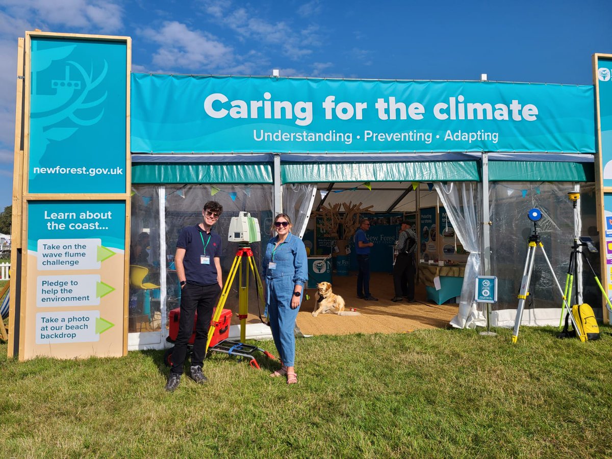 We're at the New Forest Show on the @newforestdc stand talking about caring for the climate and coastal management