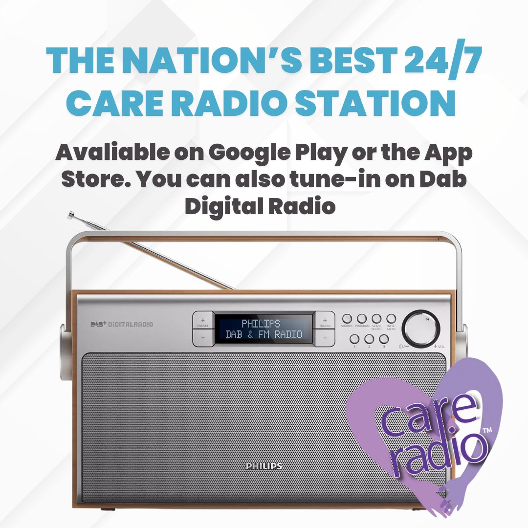 Tune into #CareRadio, the nation’s best 24/7 care #radiostation that supports millions of #NHS workers, paid and unpaid #carers ☕ 
 
We are proud sponsors of Care Radio and as carers ourselves we love to listen to this station! 

Listen here careradio.org