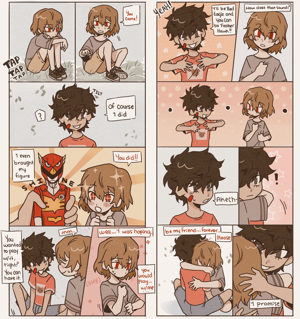 RabbettSie's tweet photo. Day 3: childhood friends
A promise worth keeping 🌸🩷
#shuakeweek2023 #shuake #akeshu https://t.co/Gzwz5ATfnm