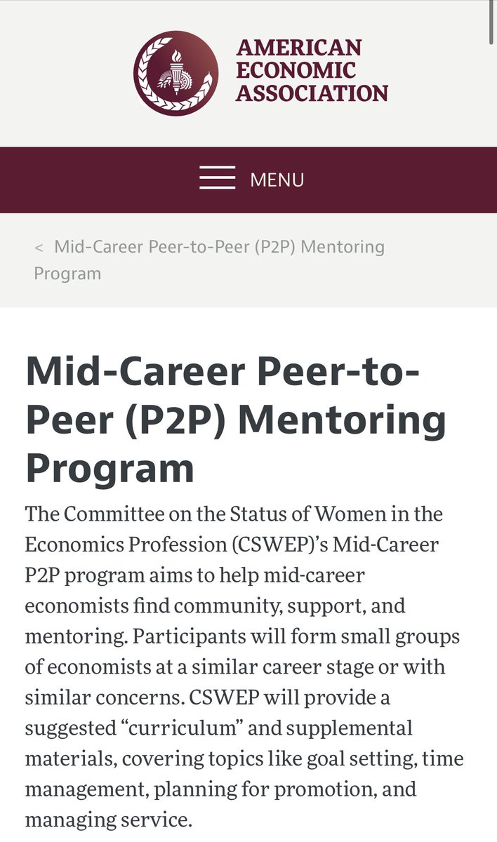 UKWomenEcon's tweet photo. 📣Fantastic mentoring opportunities for mid-career female economists! Apply before Aug 16 as an individual or your own small group for the mid-career P2P mentoring programme @AEACSWEP and get 6 months’ of networking and support!
👉 https://t.co/BN67cS7JZh
@RoyalEconSoc https://t.co/XgJ4XK3N5m