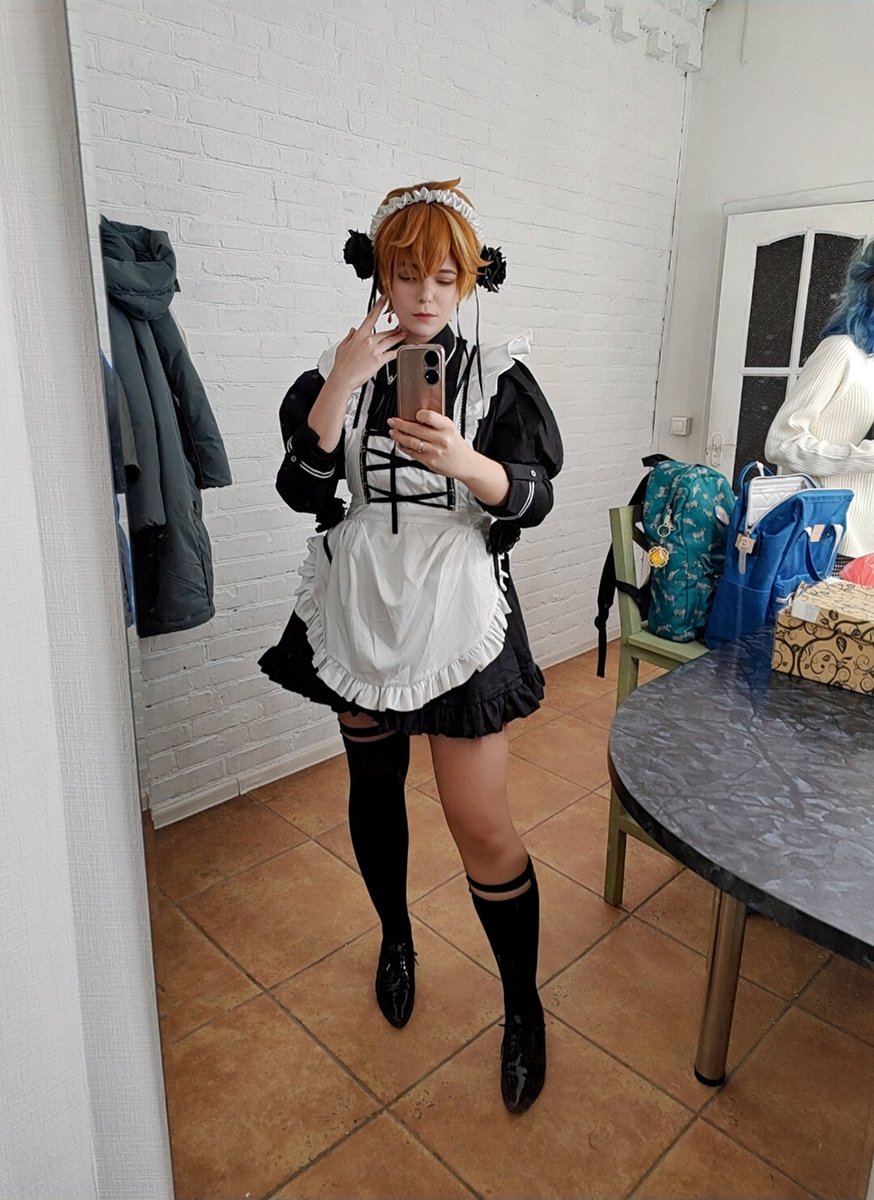 timfrostart's tweet photo. Tartaglia ~ ♡

#Genshinlmpact #cosplay #maid https://t.co/EBA9a9VO7P