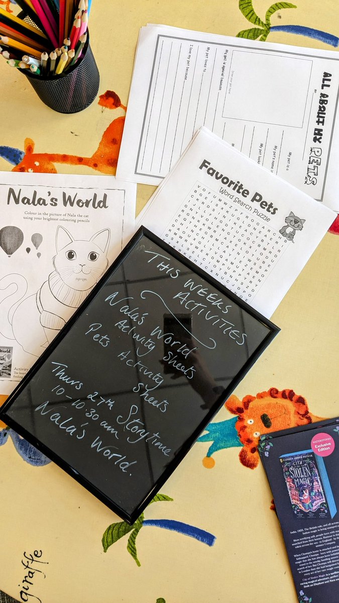 The start of the summer holidays means our activities are back☀️

Join us this week for all things pets, and for our storytime session of Nala's World this Thursday (27th) at 10am.