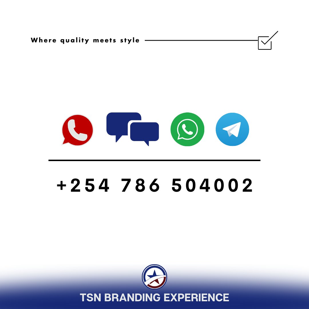 TSNexperience's tweet photo. Call us today at +254 786 504002 to get started.
#TSNExperience #BrandElevation #DigitalMarketing #SocialMediaManagement #SEOExperts #Printing #BrandingServices #ProfessionalWriting #Websites #BrandMasters #Nairobi #Kenya #IkoKaziKE #IkoKazi https://t.co/GhoxrxRY26