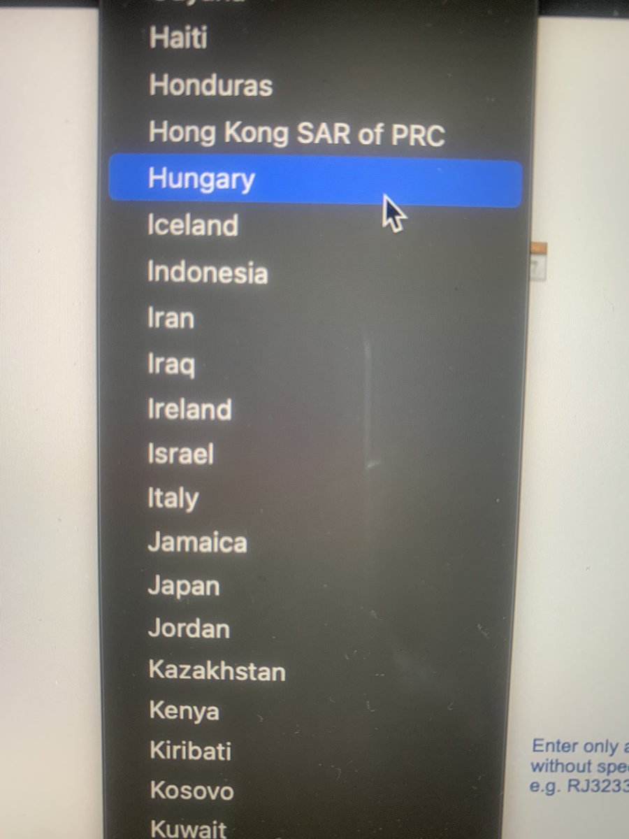 Rajnirathod's tweet photo. @passportsevamea trying to renew passport online.. however while choosing country - the list is not showing INDIA.. could you pl help https://t.co/eNfltiziwX
