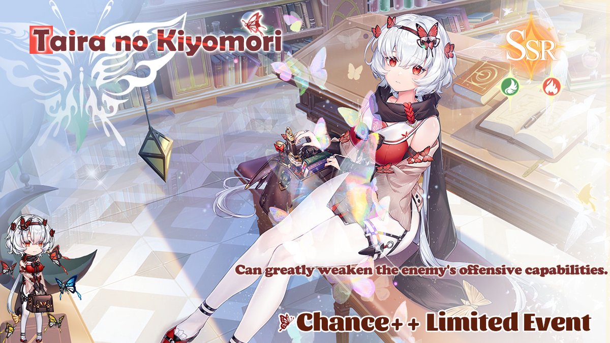 🎊New Fire SSR huntress Taira no Kiyomori Limited Chance++ Recruitment Event🎊
📅Event Time:
Server time (UTC-5): 7/28/2023, 5:01 ~ 8/11/2023, 4:00
Central European Time (UTC+1): 7/28/2023, 11:01 ~ 8/11/2023, 10:00