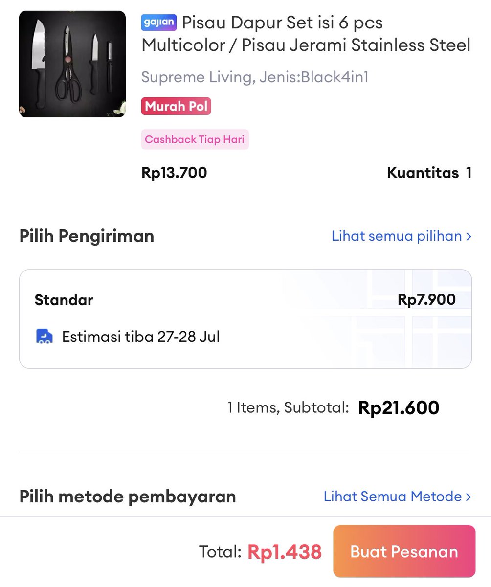 egikrtk's tweet photo. Payday belanja receh aja udah seneng😍❤️

Selimut 120x200
https://t.co/ibScDGD4AS
Thinwall 400ml
https://t.co/QJr9Wco9x4
Pewangi 1L
https://t.co/ZKb9FX8xq5
Pisau set
https://t.co/rRoMcQK3iD
Matras yoga
https://t.co/GfuIx49FEh
#promolazada #promo #payday #LazadaCepatGratis https://t.co/LOo4cBPbOD