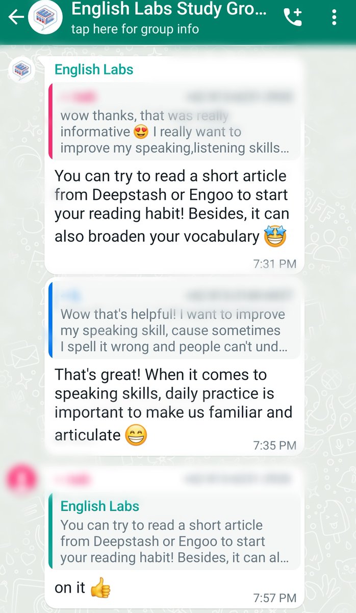 EnglishLabsID's tweet photo. GRUP BELAJAR BAHASA INGGRIS GRATIS PART 3!  

"Pengen deh belajar bahasa Inggris bareng bareng supaya cepet bisa, tapi nggak ada temen 😟"

Wah kalo gitu wajib join English Labs Study Group! Ada banyak temen beserta aktivitas mingguan 🤩

Mau tau cara joinnya? Scroll down! 👇🏻 https://t.co/LTcaeFtm7L