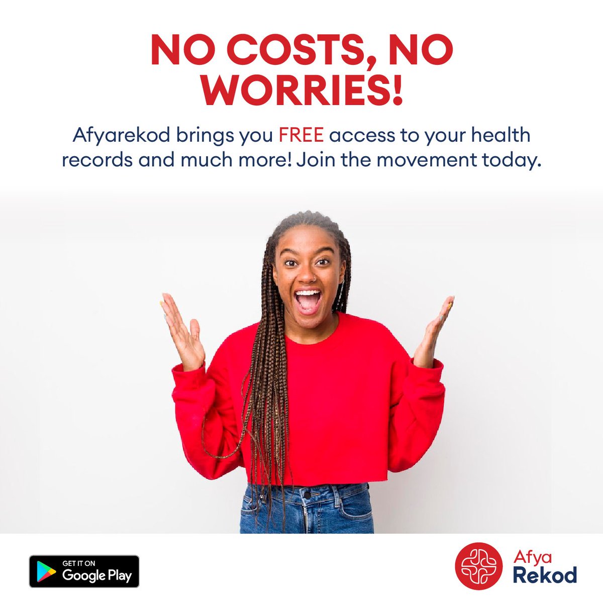 Don't believe us? Download the AfyaRekod app and see for yourself!  Absolutely 💯 free! 

#ownyourhealth