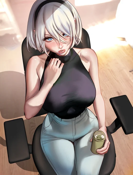 new nier comic~ 2B solo drawing :'3 -link in bio~