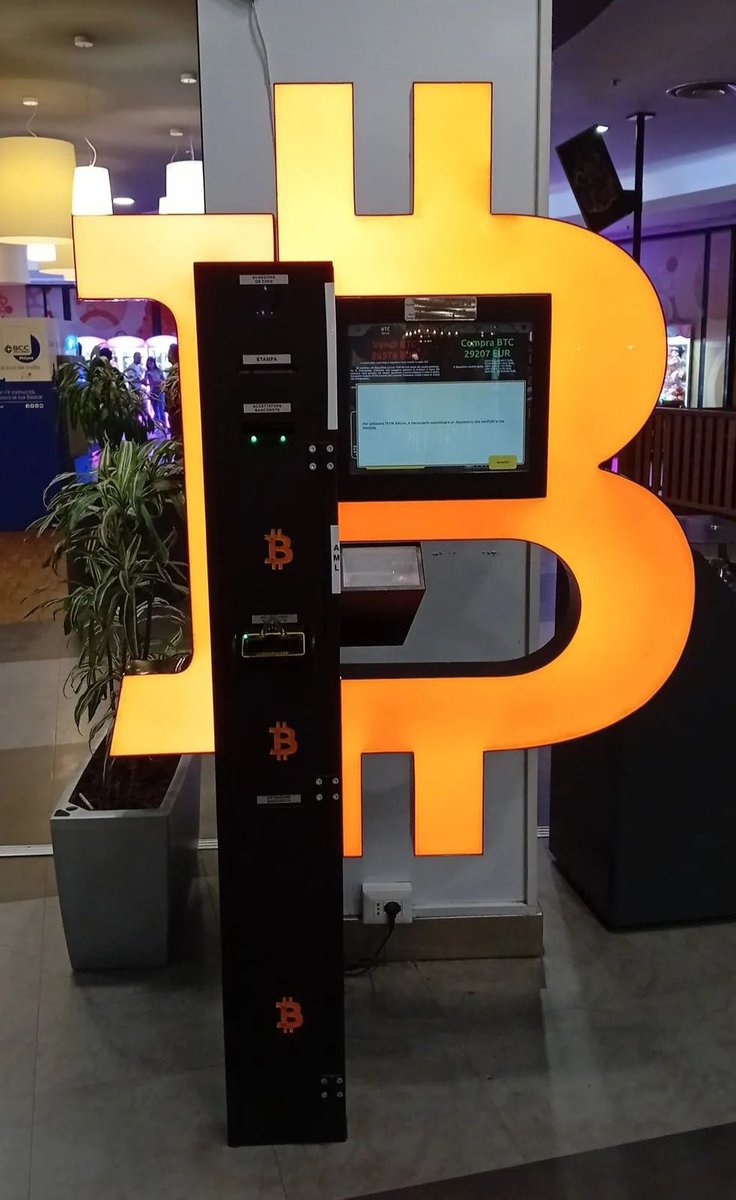 ac12644's tweet photo. Spotted a Bitcoin ATM nestled in the heart of a bustling mall in #Milano. A vivid reminder of how #blockchain technology is weaving itself into our everyday lives. Crypto isn't the future anymore, it's the present. #bitcoin  #DeFi https://t.co/0pM8qG4sJp
