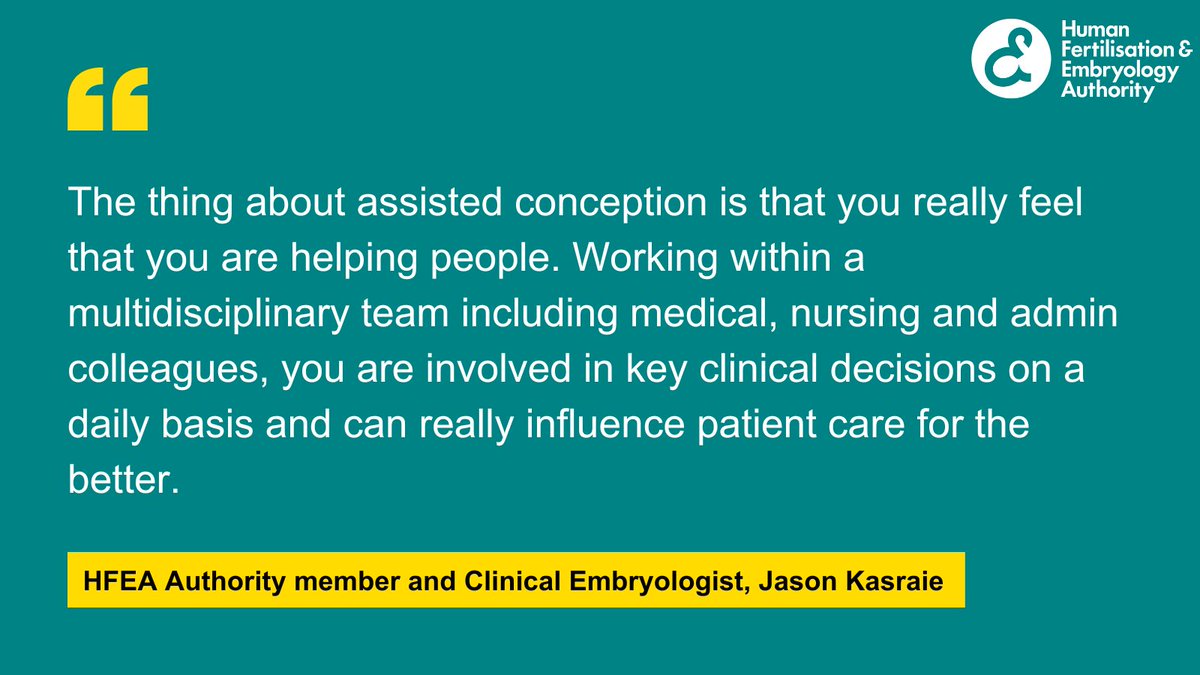 Human Fertilisation & Embryology Authority (HFEA) tweet media