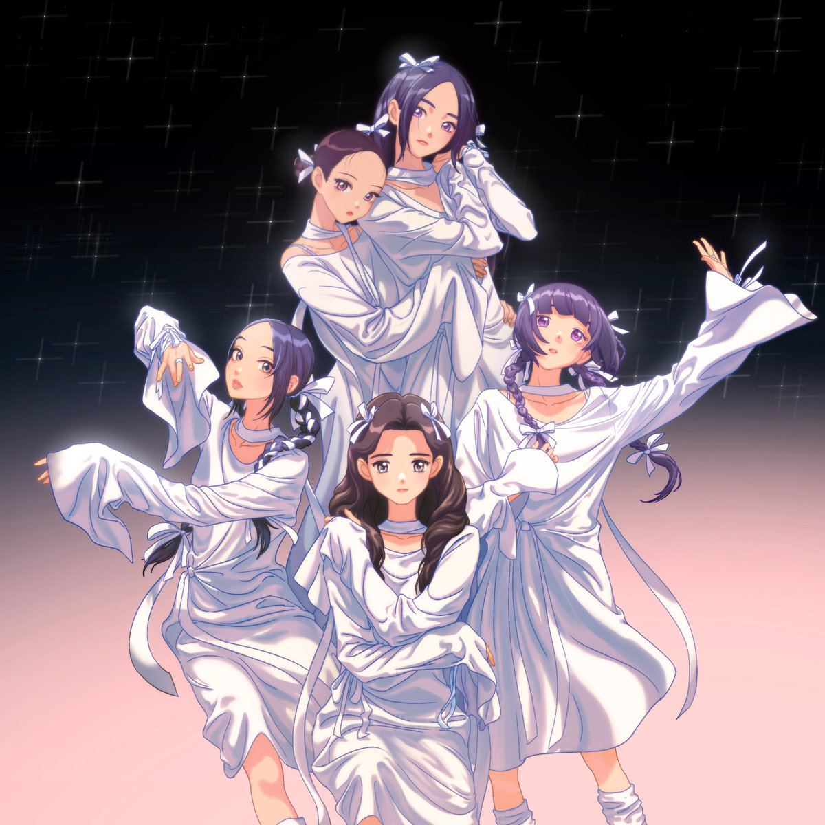 #NewJeans #CoolWithYou #해린 #혜인 #민지 #다니엘 #하니 #HANNI #MINJI #DANIELLE #HYEIN #HAERIN #rkgk #イラスト #illustration