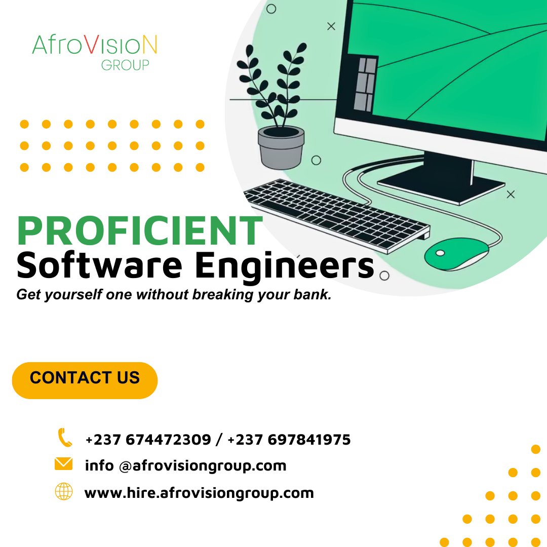 AfroVisioNGroup's tweet image. &quot;Coding your way to success! 💻🚀 With AfroVisioN Group&apos;s exceptional developers, you can take your business to new heights. Unlock innovation, streamline development, and achieve remarkable results. #ITOutsourcing #DevelopmentExperts #BusinessGrowth&quot;