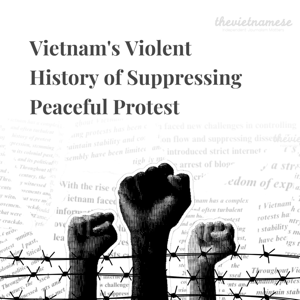 🚨 Since 1975, Vietnam's government has resorted to violent tactics to suppress peaceful assembly and dissent. The <a href="/fidh_en/">FIDH</a> and <a href="/vchr2016/">VCHR</a> released "A History of Violence," exposing a distressing pattern of repression against freedom of assembly.

➡️ thevietnamese.org/2023/07/vietna…