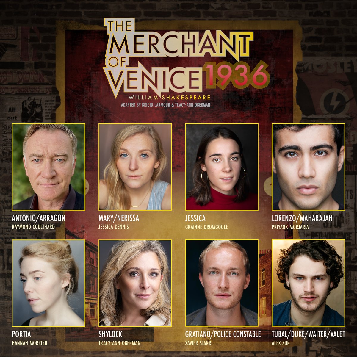 ✨ Introducing the company of #MerchantOfVenice1936 They'll be playing in the Swan Theatre from 21 September to 7 October, returning next year from 24 January Find out more about the show and book: ow.ly/FS9q50PjCHB