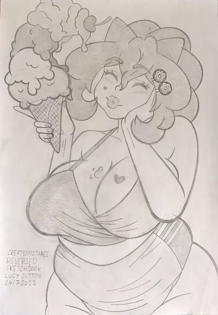 _createmistakes's tweet photo. Sketchbook page
Lucy Sutton
24/07/2023
#originalcharacter #icantdraw #pinup #waifu #thiccc #chubbygirl #chubbypinup #plussize #flatdrawing #cuteanimegirl #plussizeswimwear #plussizebikini #learningtodraw #chubbywomen #drawnoreplus #drawmoreplus #badart #lazyart #badartist https://t.co/nTxzRAk7Zg