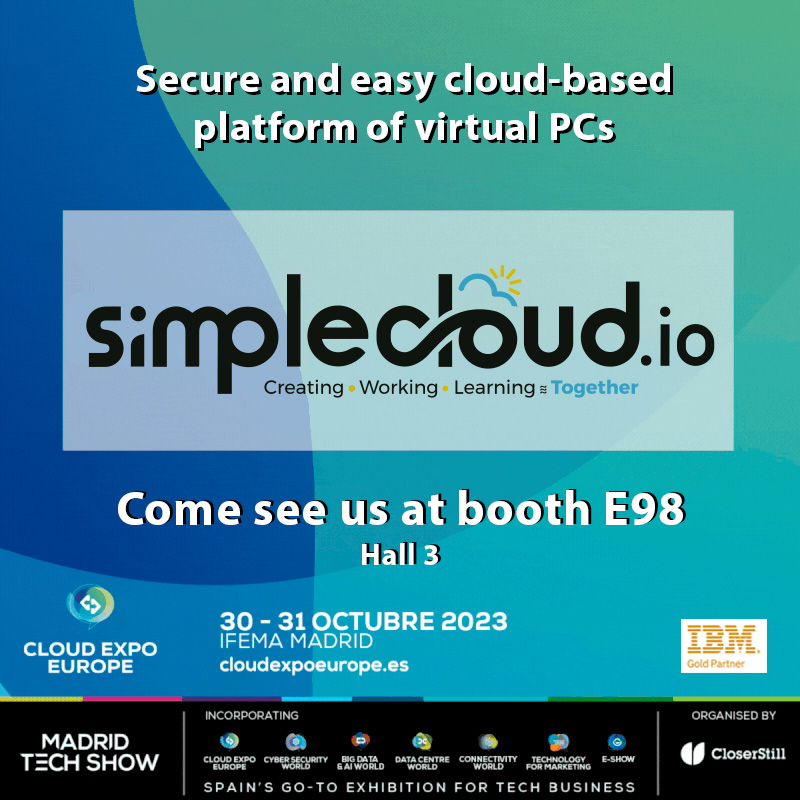 Countdown begins ! . <a href="/SimpleCloudio/">SimpleCloud</a> will be waiting for you at @CloudExpoEurope 👉 hubs.la/Q01YL1dh0 - 30-31 October #cloud  #MadridTechShow #MTS23 #digitalization #virtualization #CloudExpoEuropeMadrid