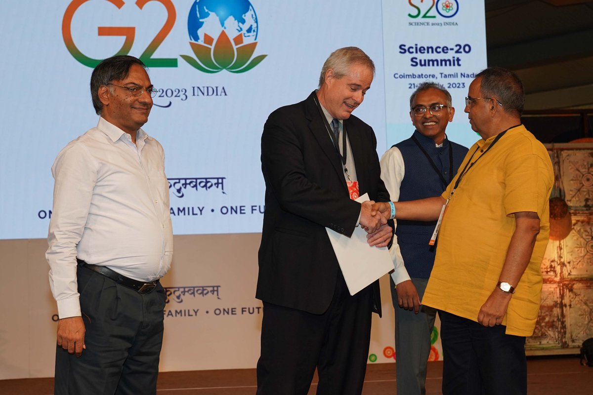 Passing the baton to #Brazil at the handing-over ceremony during the #Sciecne20 Summit in #Coimbatore @Ashutos61 @NagNaidu08 @NarinMehra @G20_Bharat @g20org