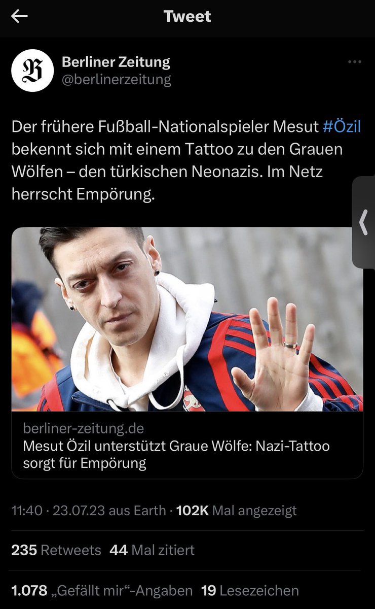 aslankral05's tweet photo. @buzzspor Alman basını Mesutan “NAZİ DÖVMESİ” diye manşetler atılıyor https://t.co/TdOn3ltI9i