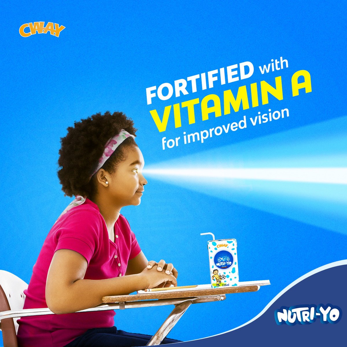🌟 Nourish your eyes with Nutri-Yo, enriched with Vitamin A to give your vision a boost! 👀💪 #NutriYo #VisionBoost #YogurtGoodness #NutritiousChoice
