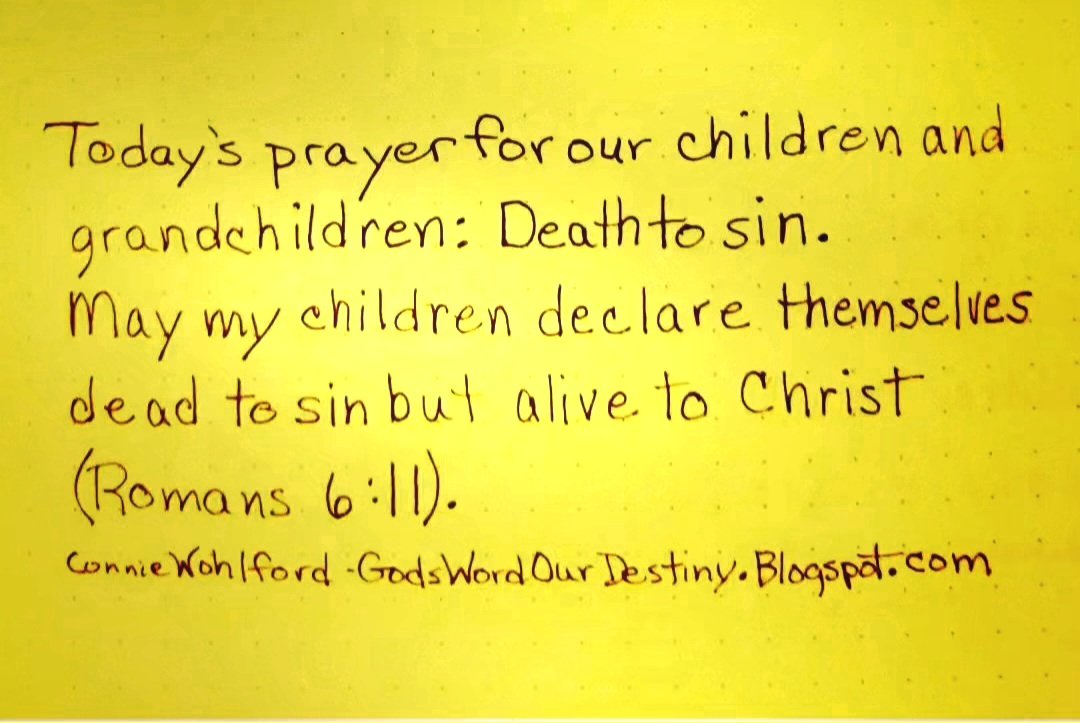 wohlford_connie's tweet photo. Today for our #children and #grandchildren: death to sin.
#deathtosin #death #alivewithChrist #aliveinChrist #prayforchildren #alive #GodsWordOurDestiny.wordpress.com https://t.co/V3FPjOzZtp