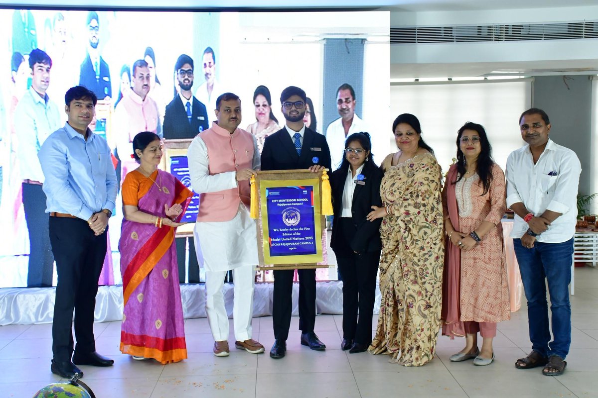 CmsJaiJagat's tweet photo. CMS Rajajipuram Campus I organised its first edition of Model United Nations (MUN) at the school premises on the 15th and 16th July 2023.
#CMS #CMSeducation #CMSStudents #AcademicExcellence #OutstandingTeachers #InspiringLeaders #HighAchievers #CMSActivity #MUN #CMSRajajipuram1 https://t.co/n1m9LwSITN