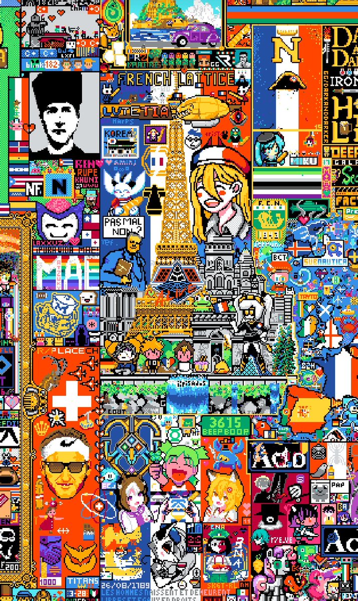 FlopinouCP's tweet photo. A Club Penguin puffle on r/place! :D https://t.co/vgCCnyvCip
