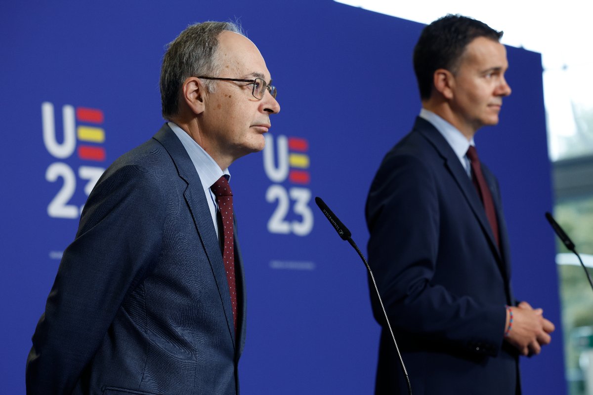 EspanaenUE's tweet photo. #COMPET | 📸 Informal ministerial meeting on consumer affairs and industry and internal market, held in Bilbao under the Spanish presidency of the Council of the EU, with the presence of Commissioner Didier Reynders.

🔗More photos: https://t.co/6tQpu3cAi5

#EU2023ES https://t.co/0uLl8ADlC4