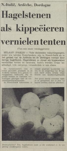 OnRusthof's tweet photo. Dat gebeurde vroeger toch ook allemaal, Juli 1975,  kijk leuk is het niet, maar dat angstzaaien....  #hagelstenen   #gardameer
https://t.co/pDakZiBDge https://t.co/IO75Z29eRt