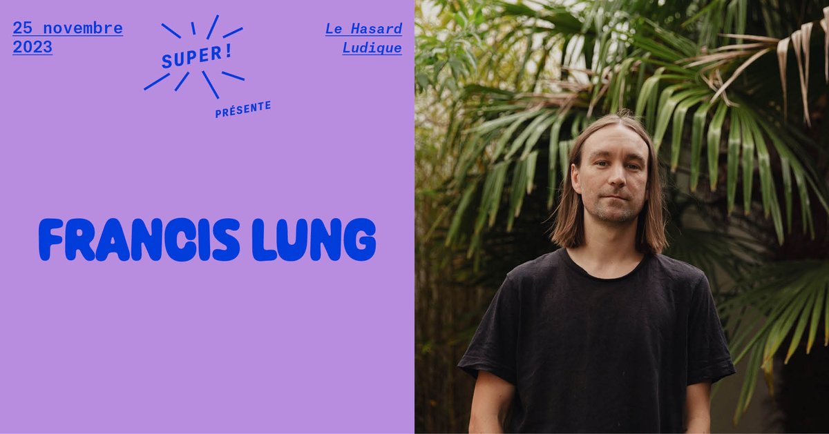 hi from the palm trees in the garden, i’m playing @Lehasardludique in Paris on the 25th of november :) i’ve been working on a new kind of live set that i am psyched to share with u and the tix link is here. à plus, frank - link.dice.fm/oc8aee947e46