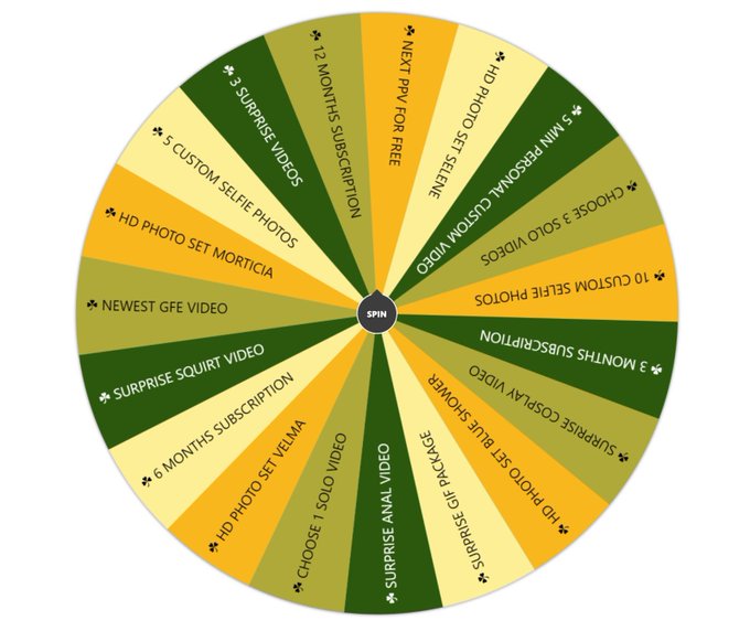 2 pic. It’s been a while since I offered a spin the wheel game on OnlyFans and I just brought it back