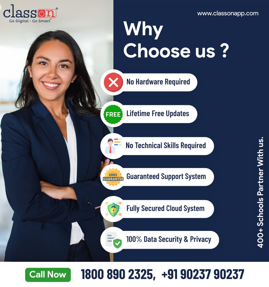 classonapp's tweet photo. Make Your Institude Smart &amp; Digital In Just Few Minutes - Try It Now.
Class ON™ - Go Digital Go Smart™
Complete Institution ERP &amp; APP
HELPLINE : 1800 890 2325

#classon #schoolerpsoftware #schoolsoftware #cloudbasedschoolsoftware #cloudschoolsoftware #schoolfeesoftware https://t.co/vKVS5ZOM9Z