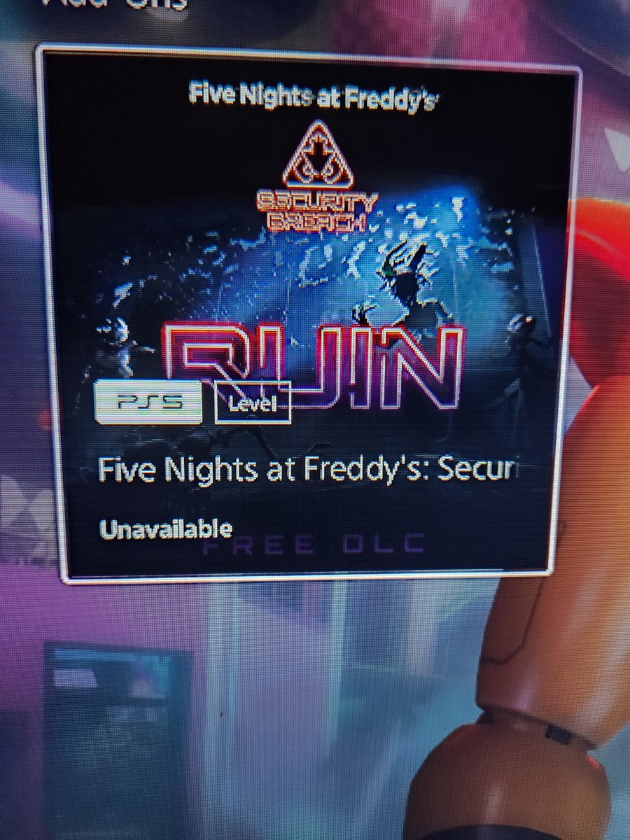 themidnightfox5's tweet photo. I am unable to play Fnaf Sb Ruin DLC on my Ps5 @SteelWoolStudio https://t.co/fA42gvQSjt