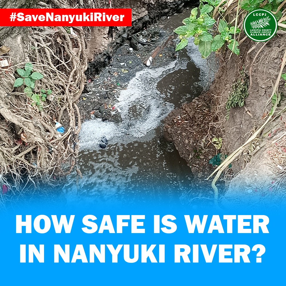 Water is now becoming a luxury for the people. Access to clean water is now becoming expensive and water that is accessible to everyone has become toxic and hazardous for the communities around.

#SaveNanyukiRiver
#WaterJustice
#ClimateActionNow