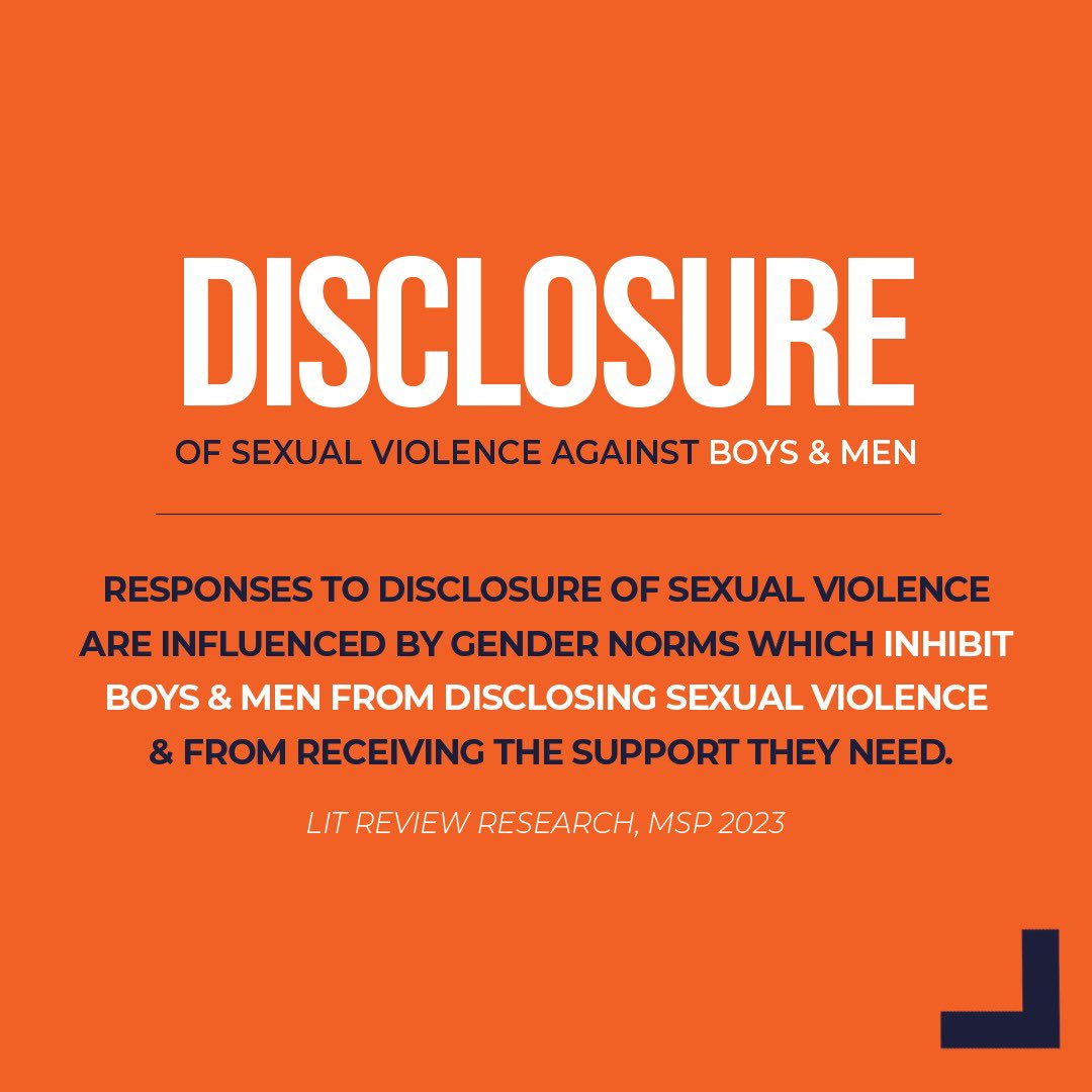 Crucial new research launched today by us for the male survivor sector.

Sexual Violence Against Boys &amp; Men: A Literature Review.

Read the introduction, abbreviated and full reports on the link below.

Change is coming…

malesurvivor.co.uk/news/sexual-vi…