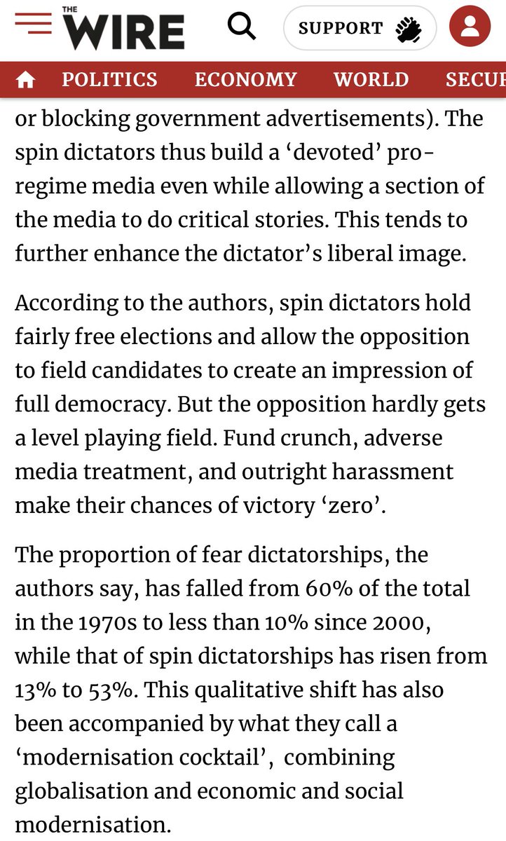 ABRAPOLU's tweet photo. Modernised Spin-Dictator with vast dependents mastered to be #VishwaGuru in dubious distinction. 
The scale of dramatronics at level of boomerang.
Except in few states, response just lukewarm.
Even then, tight grip &amp; abuse unleashing
#PRaman @thewire_in 
https://t.co/ofkLdb9ssS https://t.co/beIq9gMshQ